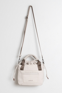 Indi And Cold - Multi Position Nylon Bucket Bag - Stone