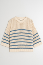 Load image into Gallery viewer, Indi And Cold - Bicolor Stripes Knit - Indigo 475
