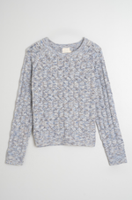 Load image into Gallery viewer, Indi And Cold - Pointelle Knit Sweater - Azul 466
