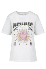 Load image into Gallery viewer, Coster Copenhagen - Tee With Coster Heart Print - Pink Heart/White
