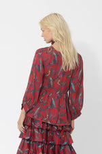 Load image into Gallery viewer, Joey - Birds Of Paradise Blouse - Raspberry
