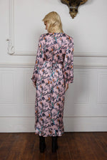 Load image into Gallery viewer, Joey - Birds Of Paradise Wrap Dress - Blush
