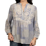 Load image into Gallery viewer, Johnny Was - Henley Yoke Blouse - Lucinda
