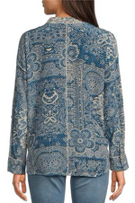 Load image into Gallery viewer, Johnny Was - Martijn Shirt - Denim Embroidery
