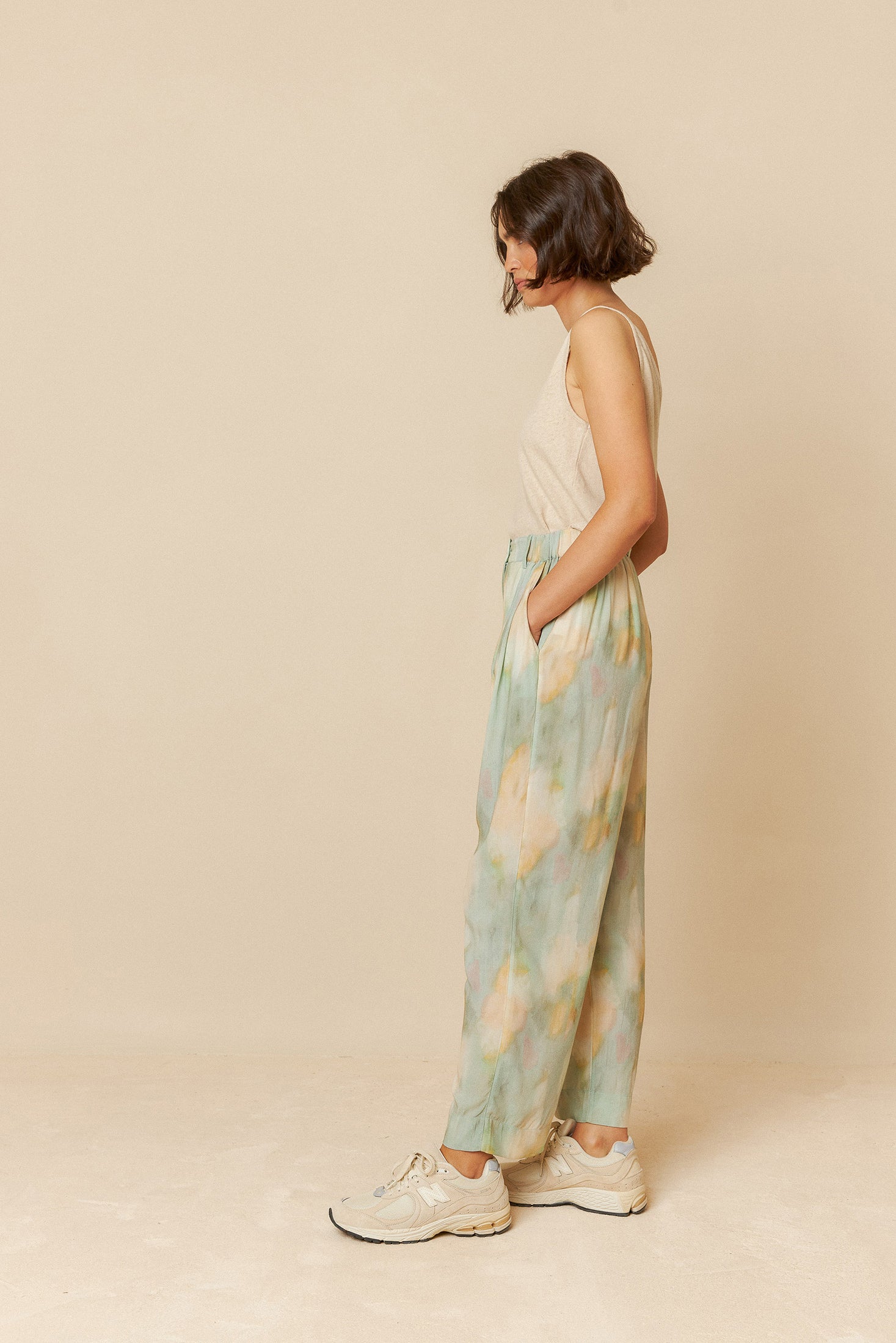 Indi And Cold - Jared Pleated Pants - Jade 102