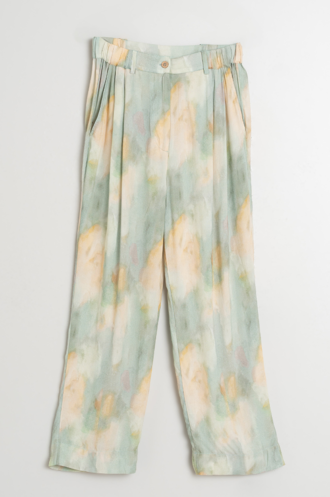 Indi And Cold - Jared Pleated Pants - Jade 102