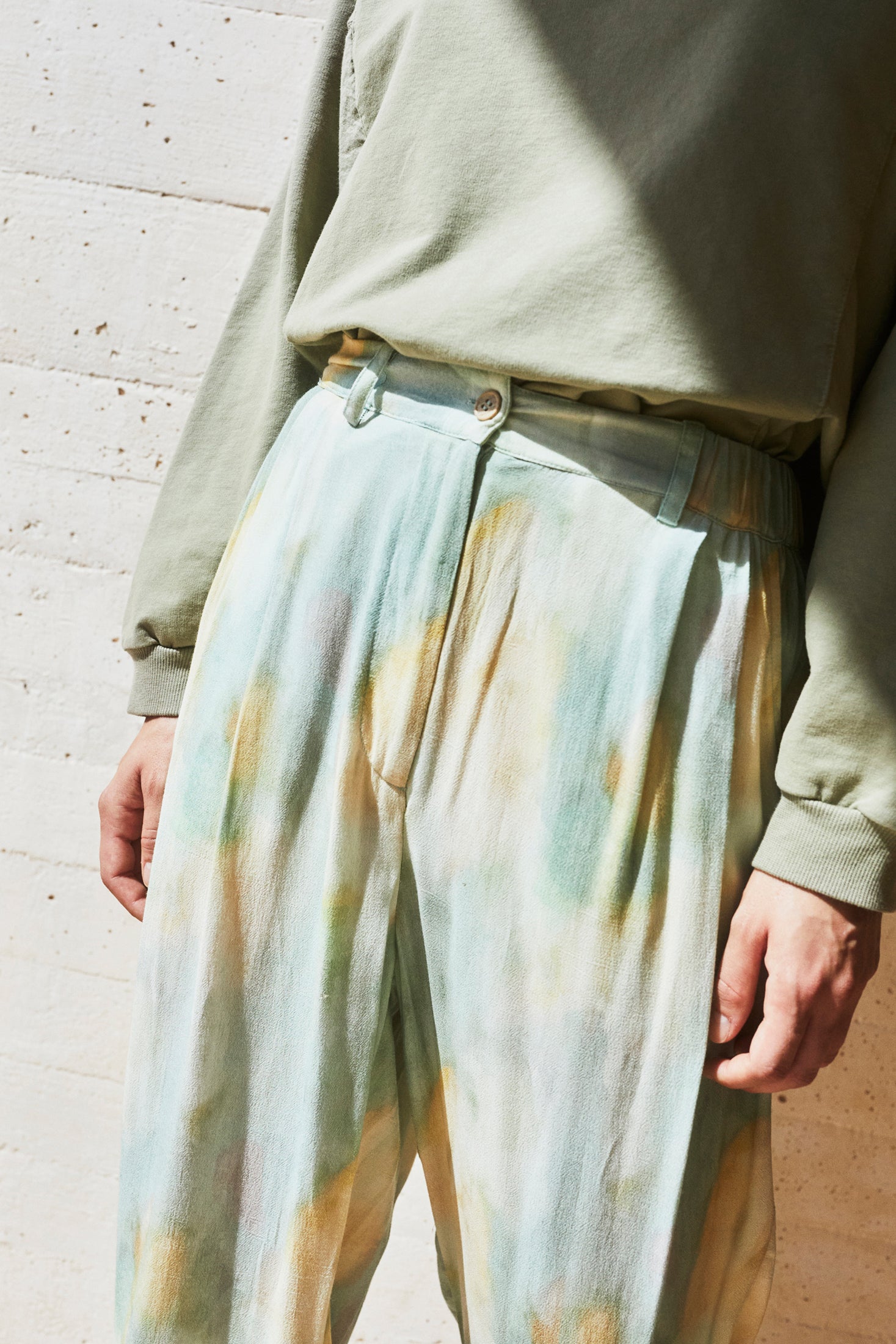 Indi And Cold - Jared Pleated Pants - Jade 102
