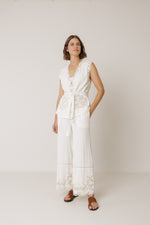 Load image into Gallery viewer, Indi And Cold - Embroidered Hem Pant - Crudo 178
