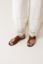 Load image into Gallery viewer, Indi And Cold - Embroidered Hem Pant - Crudo 178
