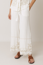Load image into Gallery viewer, Indi And Cold - Embroidered Hem Pant - Crudo 178
