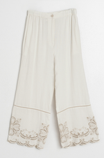 Load image into Gallery viewer, Indi And Cold - Embroidered Hem Pant - Crudo 178
