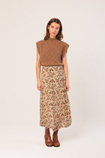 Load image into Gallery viewer, Indi And Cold - Batik Midi Skirt - Linen 196
