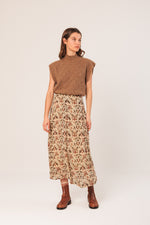 Load image into Gallery viewer, Indi And Cold - Batik Midi Skirt - Linen 196
