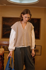 Load image into Gallery viewer, Indi And Cold - Ethnic Embroidered Blouse - White 221
