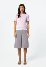 Load image into Gallery viewer, Coster Copenhagen - Knit T-Shirt - Pale Rose/White Sleeves

