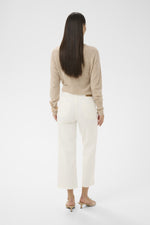 Load image into Gallery viewer, Kaffe  - KAbrook Cropped Jeans - Chalk
