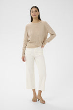 Load image into Gallery viewer, Kaffe  - KAbrook Cropped Jeans - Chalk
