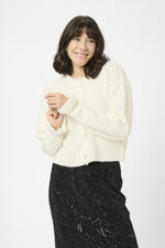 Load image into Gallery viewer, Kaffe - KAcourson Knit Cardigan - Chalk
