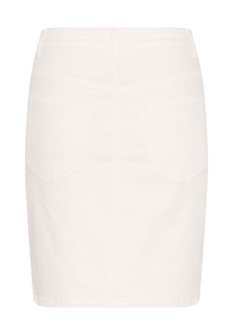 Kaffe - KAkarla Twill Skirt - Chalk
