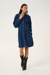 Kaffe - Kalea Dress - Dark Blue Denim