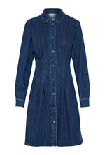Load image into Gallery viewer, Kaffe - Kalea Dress - Dark Blue Denim
