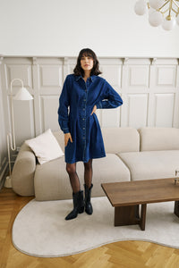 Kaffe - Kalea Dress - Dark Blue Denim