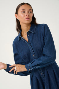 Kaffe - Kalea Dress - Dark Blue Denim
