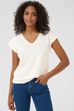 Load image into Gallery viewer, Kaffe - KAlise T-Shirt - Chalk
