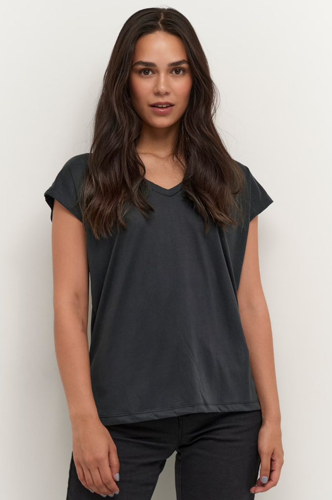 Kaffe - KAlise T-Shirt - Washed Black