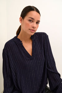 Kaffe - KAliv Flounce Blouse - Dawn Purple