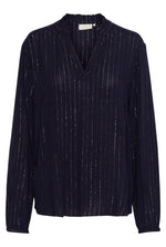 Load image into Gallery viewer, Kaffe - KAliv Flounce Blouse - Dawn Purple
