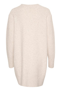 Kaffe - KAlue Knit Cardigan - Feather Grey Melange
