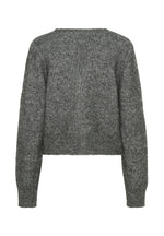 Load image into Gallery viewer, Kaffe - KAmelania Cardigan - Dark Grey Melange
