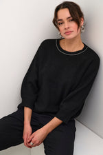 Load image into Gallery viewer, Kaffe - KAmeridith Pullover - Black
