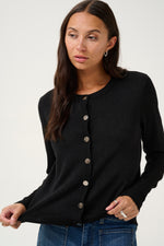 Load image into Gallery viewer, Kaffe - KAregina Cardigan - Black
