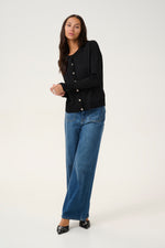 Load image into Gallery viewer, Kaffe - KAregina Cardigan - Black

