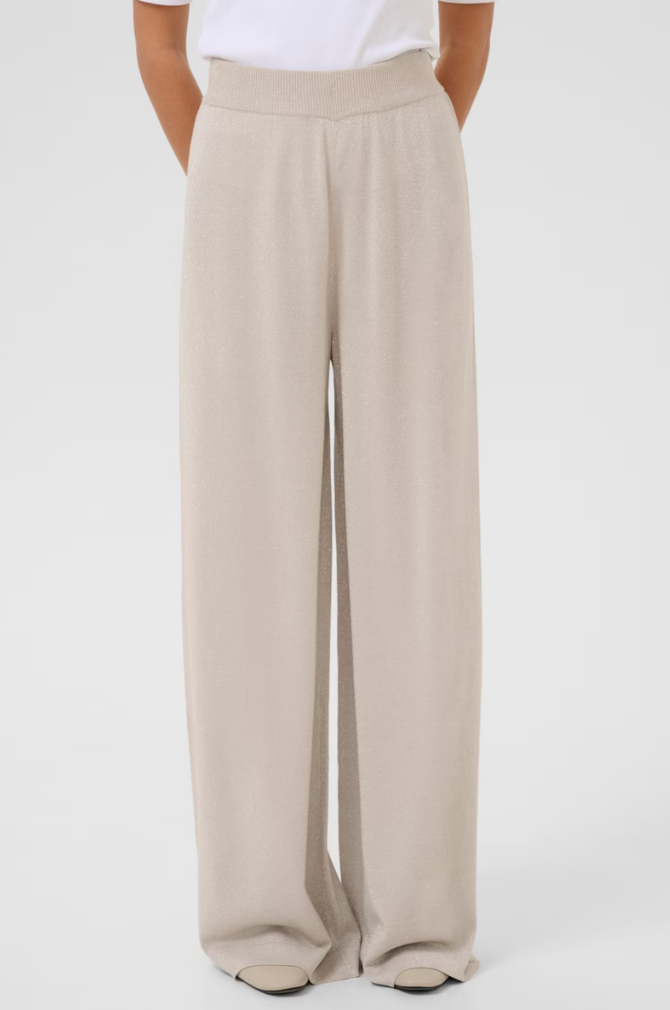 Kaffe - KAregina Knit Pants - Feather Grey