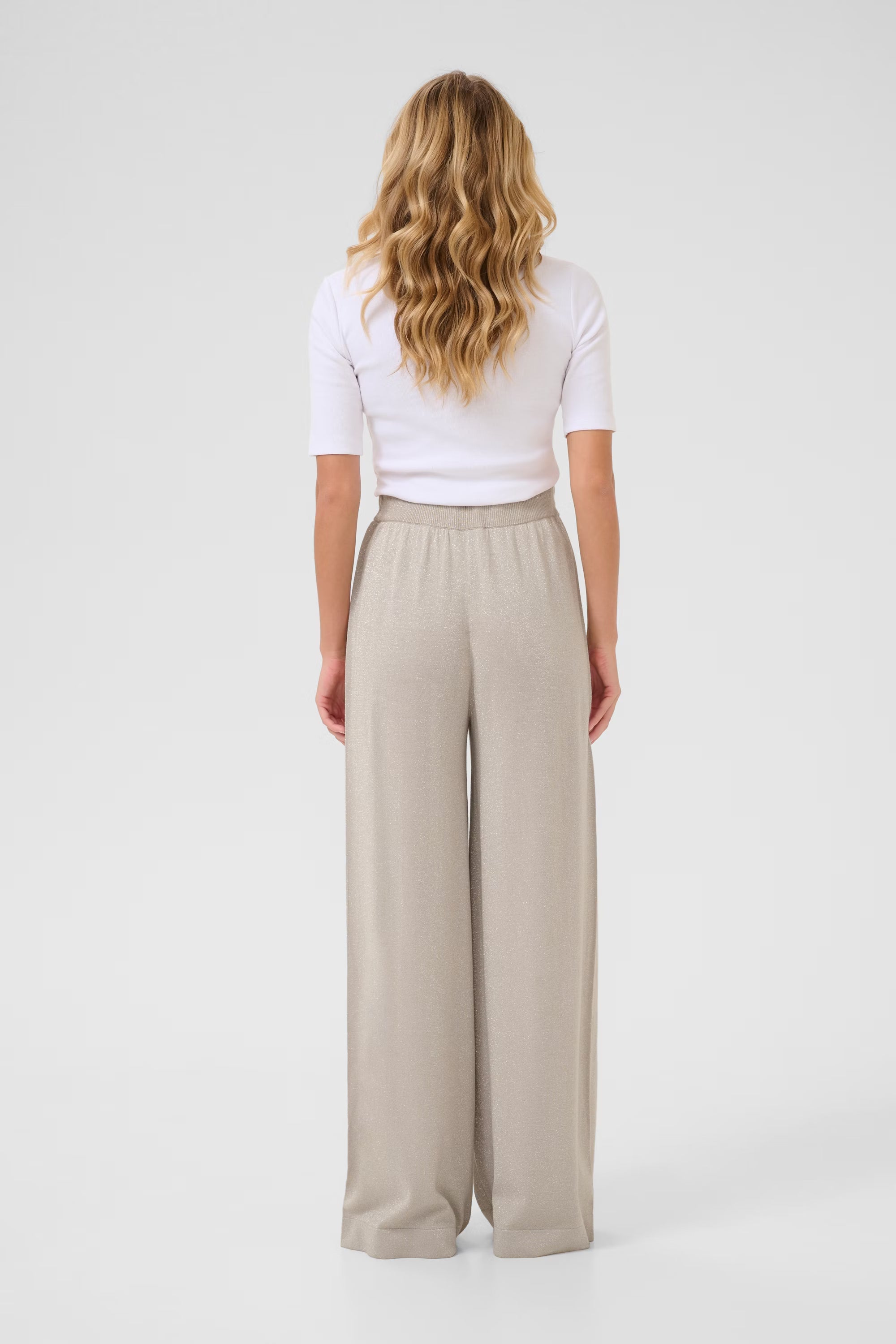 Kaffe - KAregina Knit Pants - Feather Grey