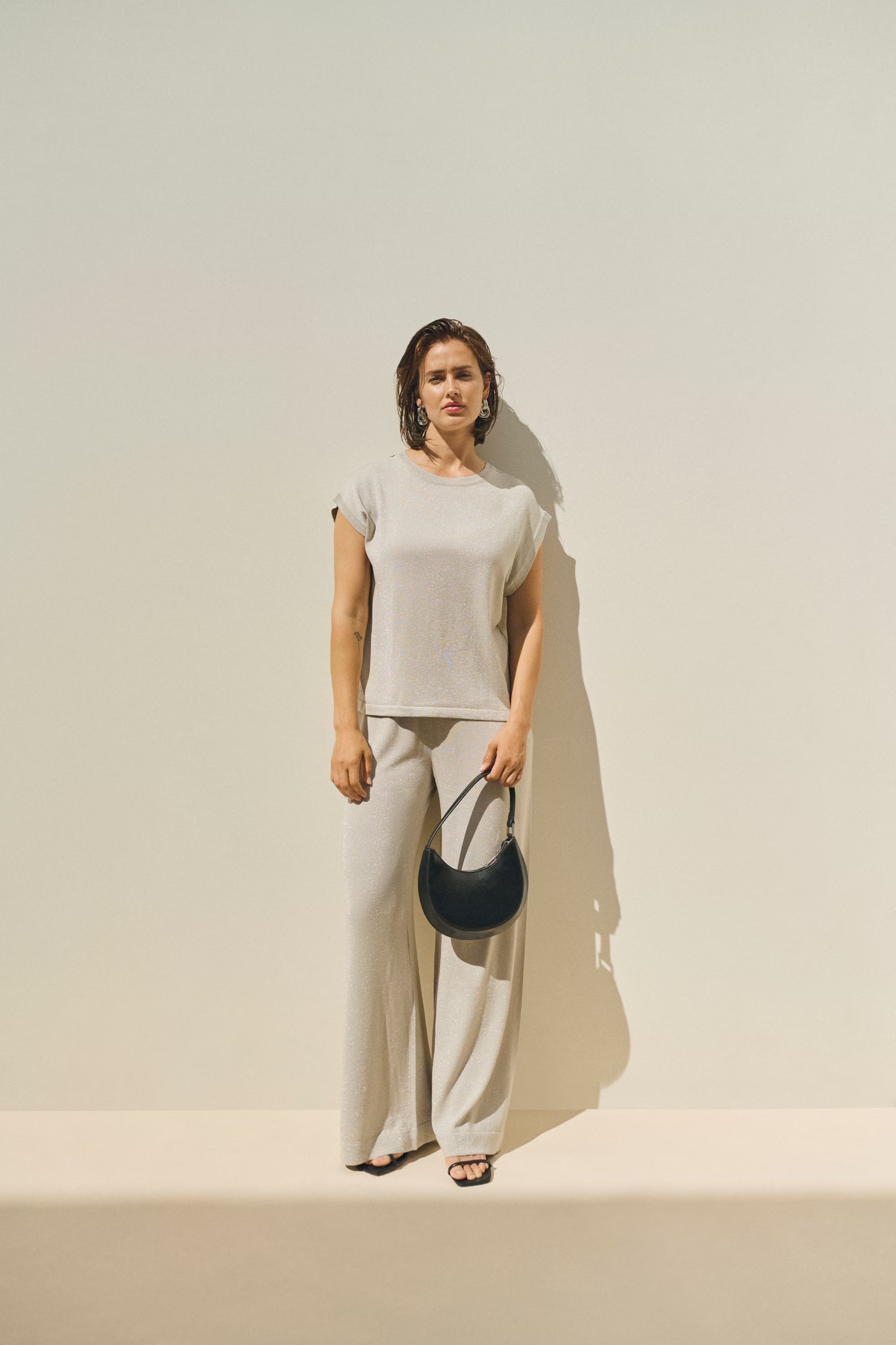 Kaffe - KAregina Knit Pants - Feather Grey