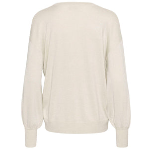 Kaffe - KAregina O-Neck Knit - White