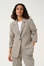 Load image into Gallery viewer, Kaffe - KAsakura Blazer - Elephant Skin Melange
