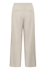 Load image into Gallery viewer, Kaffe - KAserena Pants - Beige Melange/Black Stripe
