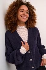 Load image into Gallery viewer, Kaffe - KAvilma Cardigan - Purple
