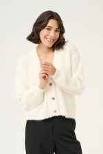 Load image into Gallery viewer, Kaffe - KAvilma Cardigan - White Chalk
