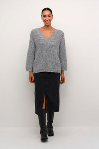 Kaffe - KAvinda Knit Pullover - Silver