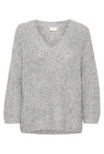 Load image into Gallery viewer, Kaffe - KAvinda Knit Pullover - Silver
