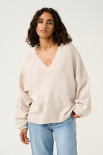 Load image into Gallery viewer, Kaffe - KAlue  Pullover - Feather Grey Melange
