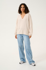 Load image into Gallery viewer, Kaffe - KAlue  Pullover - Feather Grey Melange
