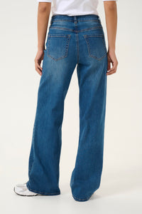 Kaffe - KAsinem High Waist Jeans - Medium Blue Denim