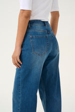 Load image into Gallery viewer, Kaffe - KAsinem High Waist Jeans - Medium Blue Denim
